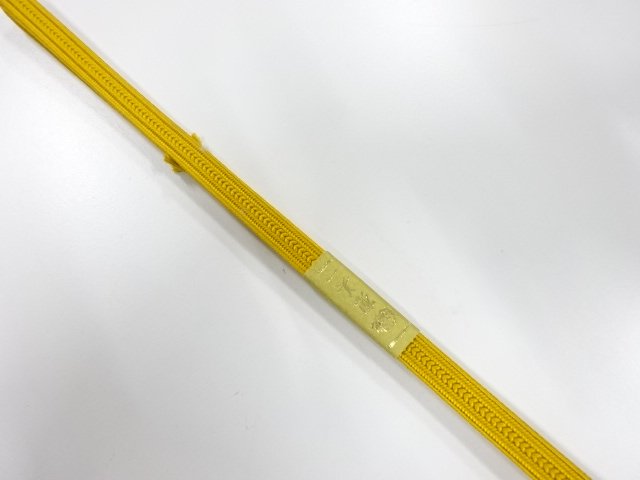 未使用品　正絹　帯留め用　手組三分紐